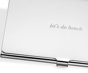 kate spade let's do lunch business card holder