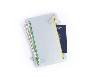 Royce Leather RFID Blocking Passport & Currency Wallet