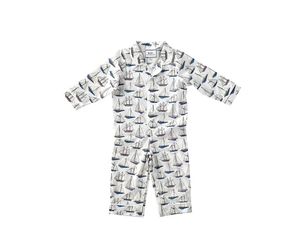 Caitlin Wilson Design x KIP. Kids Pajama in Sailboats Giftagram